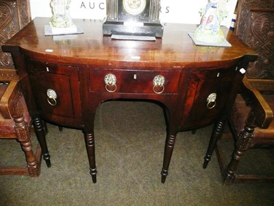 Lot 730 - Small George IV bow sideboard