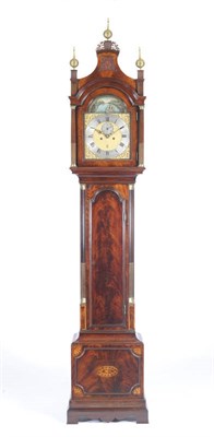 Lot 1362 - A Mahogany Eight Day Longcase Clock with Rocking Ship Automata, signed Coe, Cambridge, circa...