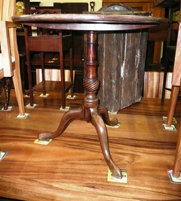 Lot 616A - Victorian mahogany tripod occasional table