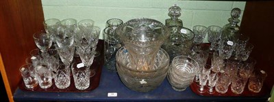 Lot 98 - A shelf of assorted Brierley crystal glassware