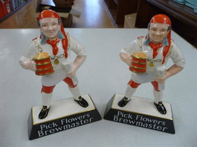 Lot 101 - Two Carlton ware china advertising figures Pick Flowers Brewmaster