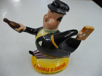 Lot 102 - A Beswick advertising teapot, 'A Double Diamond Works Wonders', stamped number to base 1517