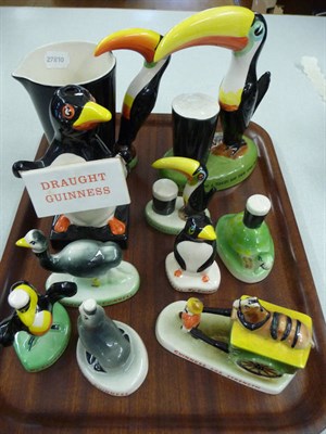 Lot 104 - A collection of reproduction Guinness Toucan advertising items