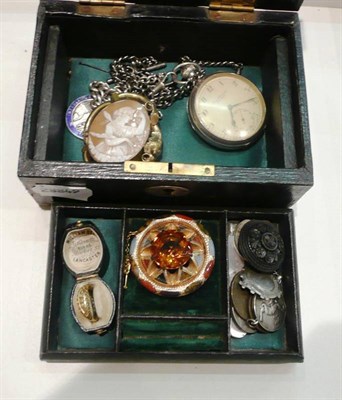 Lot 168 - Quantity of jewellery, pocket watch, coins, etc