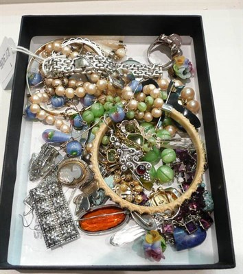 Lot 188 - Quantity of costume jewellery including Kupitaan Kulta cuff links, Scandinavian pendant, and an Art