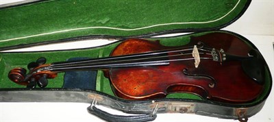 Lot 202 - 19th century German violin