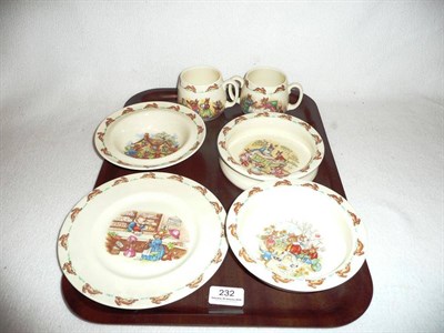 Lot 232 - Six items of Royal Doulton Bunnykins china