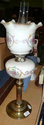 Lot 249 - Late Victorian oil lamp