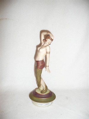 Lot 250 - A Royal Dux scantily clad dancer