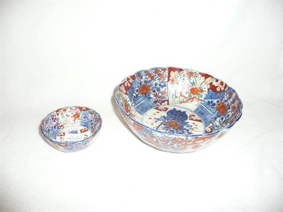 Lot 262 - Two graduated Imari bowls