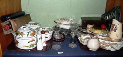 Lot 316 - Quantity of household china, glass, Ray Bradley Kaleidoscope, etc