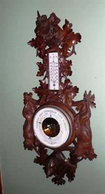 Lot 318 - A Black Forrest aneroid barometer (a.f.)