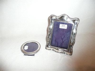 Lot 324 - Two silver frames