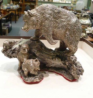 Lot 367 - Silvered bear