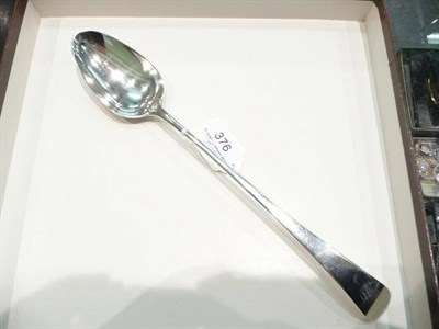 Lot 376 - A Georgian silver Old English pattern basting spoon