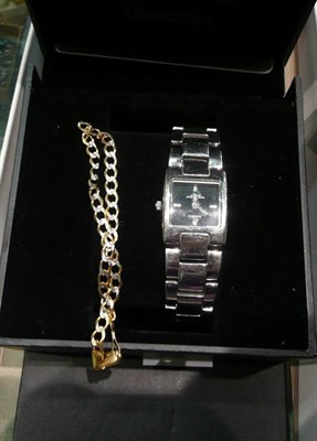 Lot 383 - Amadeus watch and a gilt chain