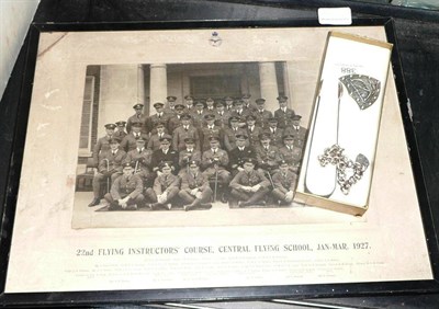 Lot 388 - RFC photo, silver tongs, bracelet and brooch