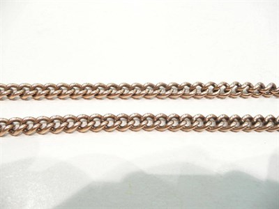 Lot 391 - Lady's 9 carat gold T-bar chain, approx. 39.4g