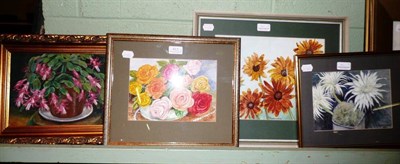 Lot 411 - D M & E M Alderson, two framed watercolours and two others signed D M Alderson