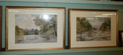 Lot 413 - Pair of watercolours, W H Pigott.