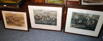 Lot 425 - After Finch Mason - Hunting Scenes, a set of four black and white prints; After Alken - The...