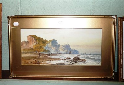 Lot 439 - W H Vernon, pair of framed watercolour seascapes