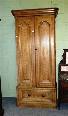 Lot 469 - Victorian scumbled pine wardrobe