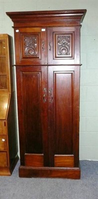 Lot 470 - Fitted hall wardrobe