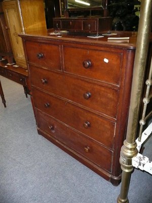 Lot 486 - Victorian mahogany four height chest