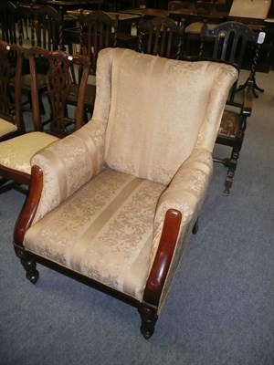 Lot 521 - Victorian mahogany framed easy chair