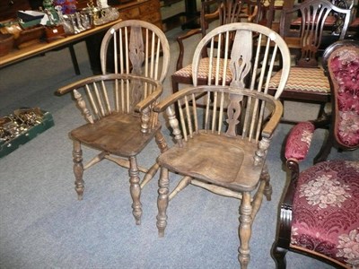 Lot 531 - Pair of Windsor chairs