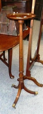 Lot 549 - Georgian-style mahogany jardiniere stand on tripod feet