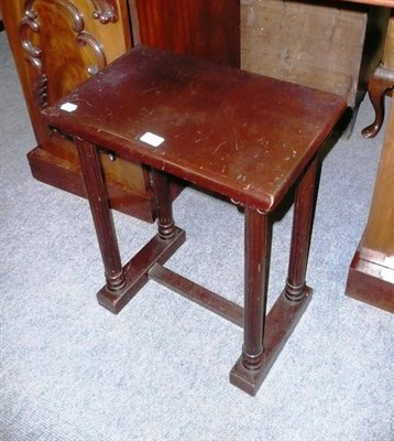 Lot 552 - Mahogany organ/piano stool