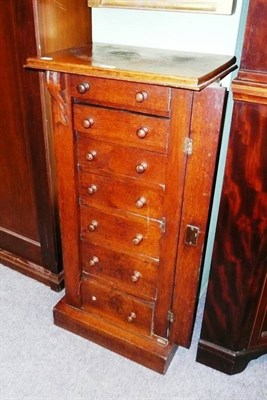 Lot 572 - Victorian oak Wellington chest