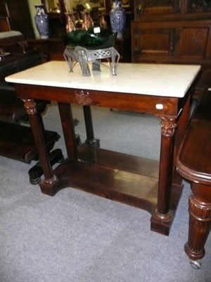 Lot 584 - William IV marble top pier table