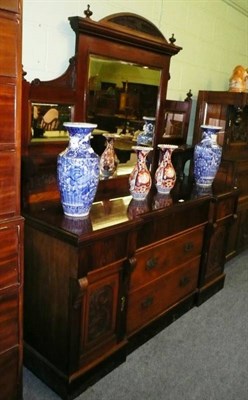 Lot 590 - Mirror-back sideboard