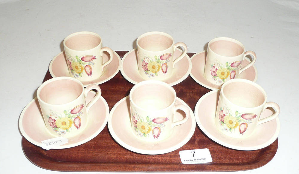 Lot 7 - Susie Cooper coffee cans and saucers