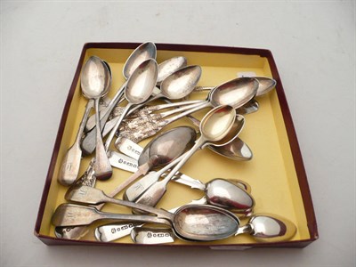 Lot 52 - Quantity of assorted silver teaspoons