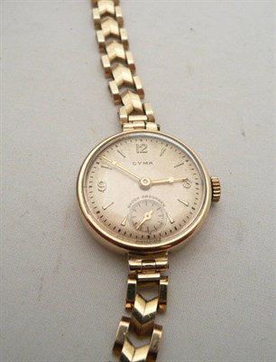 Lot 58 - A 'Cyma' lady's wristwatch