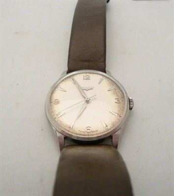 Lot 84 - Longines stainless steel gents wristwatch
