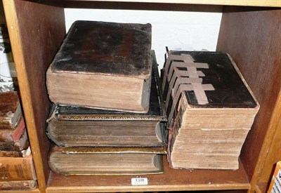 Lot 128 - Three Holy Bibles including 1739 and a Kelly's Directory of Yorkshire 1908