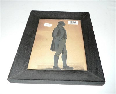 Lot 156 - 19th century silhouette full length portrait of a gentleman