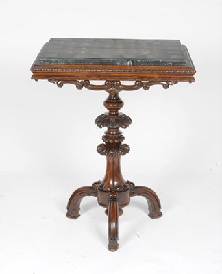 Lot 1484 - A George IV Rosewood Occasional Table, the rectangular top with a moulded and carved edge inset...