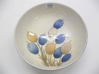 Lot 1623 - A William Moorcroft Lustre/Matt "Honesty" Bowl, the interior tube-lined with honesty, the...