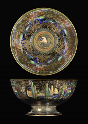 Lot 1659 - A Wedgwood Fairyland Lustre Punch Bowl, circa 1920, pattern number Z4968, designed by Daisy...