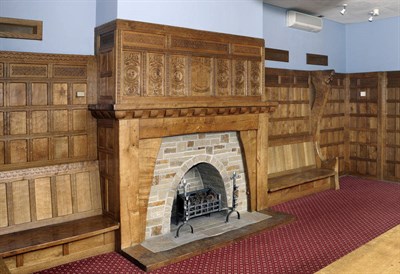 Lot 1688 - Robert "Mouseman" Thompson Boardroom Panelling, 1934 and 1963 (Removed from Otto House, Bradford)