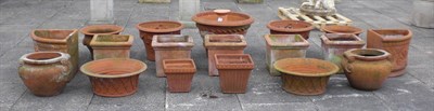 Lot 1740 - Nineteen Assorted Terracotta Pots, various sizes