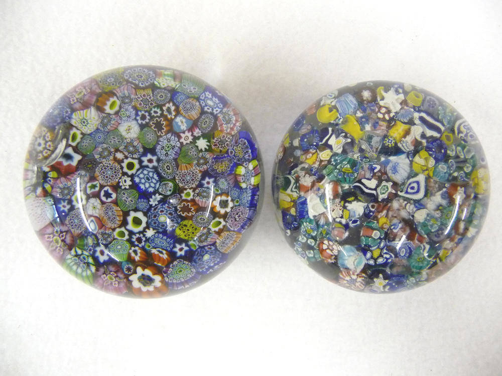 Lot 32 Two Baccarat Millefiori Paperweights, circa
