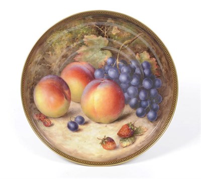 Lot 62 - A Royal Worcester Porcelain Fruit Painted Bowl, Richard Sebright, 1931, of ogee sided circular...