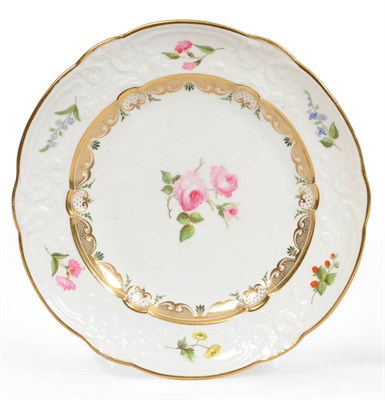 Lot 109 - A Swansea Moulded Porcelain Dessert Plate, circa 1818-20, attributed to William Pollard, of...